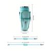 1PC Water Bottle Carrier Bag With Phone Pocket,Suitable For 40/30 Oz Tumbler With Handle With Adjustable Strap Bollus Hiking Travelling Camping