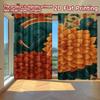 2D FLAT PRINTING 2pcs Curtains (Without Rod) Floral Elegance Design (6) Holiday Easter Printed Curtains Polyester Curtains