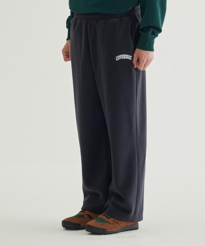 COVERNAT Warm-On Arch Logo Wide Fleece Pants Ivory