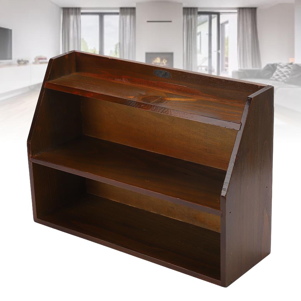   Wood Storage Rack Stable Minimalist Space Saving Wall Mounted Display Shelf for Teacups