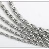 Stainless Steel Egg-Shaped Double-Clasp Twisted Chain Necklace with Dog Tag Pendant for Men and Women