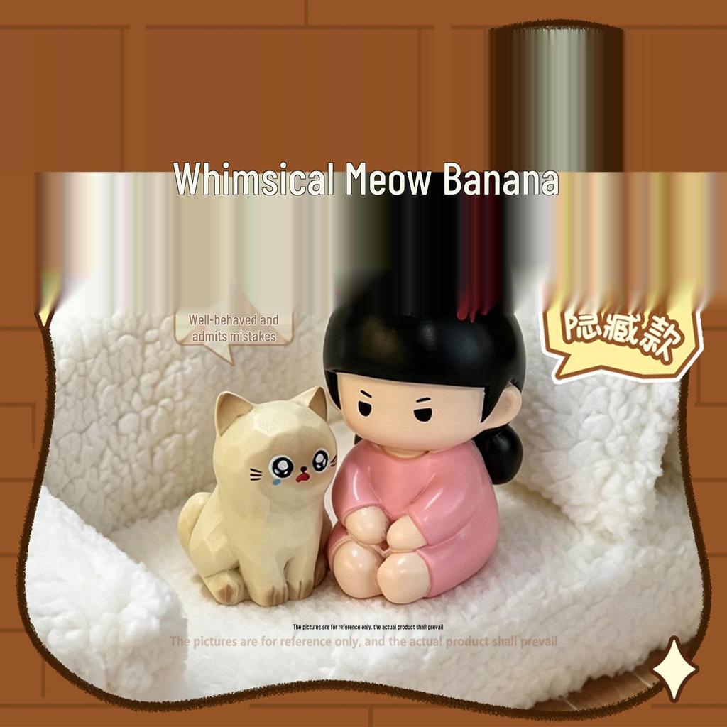 Whimsical Meow Collection Blind Box: Healing Kitten Resin Figurine Gift for Friends, Classmates, and Dorm Decor