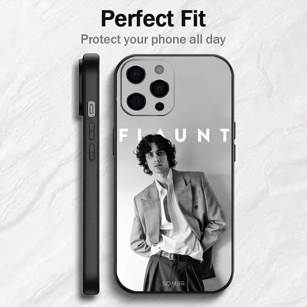 S-Sombr Back To Friends  Phone Case For iPhone17,16,15,14,13,12 Plus,Max Soft Silicone Black Cover