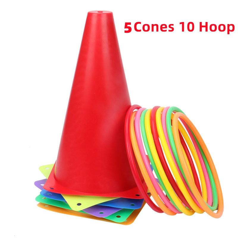 

Obstacle Bucket Collar Plastic Football Training Obstacle Children s Parent Child Game Throwing Bucket Collar Interactive Toy