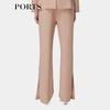 PORTS Women's Elegant Split Hem Straight Leg Pants