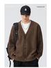 Mu Yuan Unisex Single-Breasted Cardigan - Autumn/Winter Loose Knit Sweater