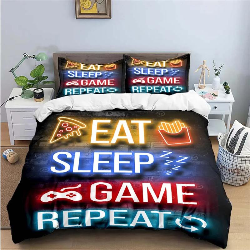 Gamer Controller 3D Print Bedding Sets Exquisite Bed Supplies Set Duvet Cover Bed Comforter Set Bedding Set Luxury Birthday Gift