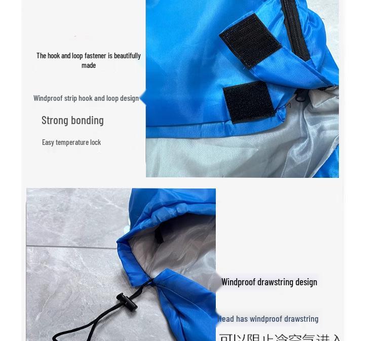 1.8kg Portable Outdoor Winter Sleeping Bag - Thickened, Warm, and Versatile for Camping, Travel, or Nap Quilt