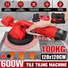 12V 100kg 600W Fliesenlegergerät für 120x120cm Fliesen Bodenverlegemaschine mit 2 Akkus Automatisches Nivellier-Verputzwerkzeug Fliesenrüttler