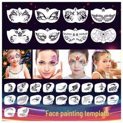 Gesichts- und Augenwinkel-Malvorlagen für Kinder & Erwachsene - Perfekt für DIY, Bühnenmakeup