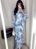 European & American Floral Chiffon Dress - Spring 2025 Collection