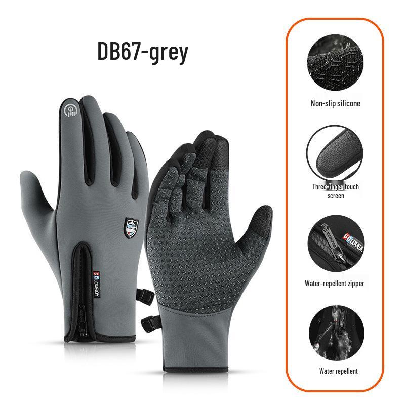 

Флисовые перчатки с сенсорным экраном для зимней езды на велосипеде и катания на лыжах для мужчин L