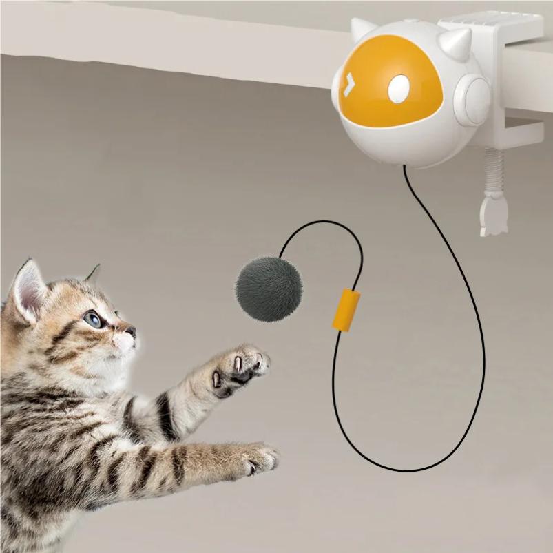 Automatic Lifting Cat Toy Ball Interactive Cat Ball Electric Lifting Pet Toy Hair Balls Self-Hilarious Electric Cat Balls Toys