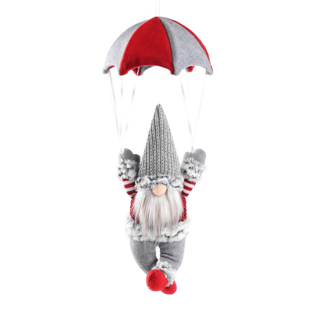 Christmas Swedish Gnome Parachute Hanging Pendant Ornaments Xmas Festival Decoration Supplies