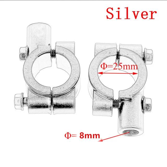 Motorcycle Rear View Mirrors Mount Clamp 2PCS 22mm 25mm Handlebar 8mm 10mm Thread Universal Rear Mirror Holder Adapter Bracket