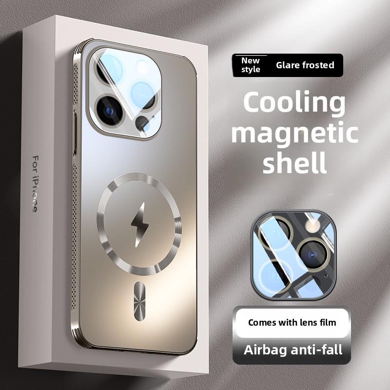 Apple iPhone 16 Pro Max 16/16pro Case Magnetic Cooling Vent Lens Iphone 15/promax Cover Shockproof Full Protection