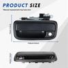 69220-35020 Exterior Front Driver Black Door Handle Replacement - Compatible with 1995-2004 Toyota Tacoma 1999 2000 2001 2002 2003 2004 1996 1997