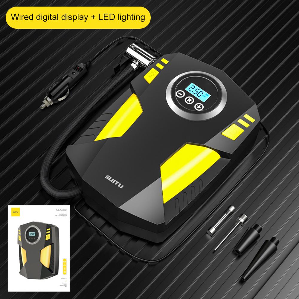 120W Car Air Compressor 50-100PSI Portable Electric Air Compressor Air Pump Car Motorcycle Bicycle Tire Inflation Pump Tire Tool