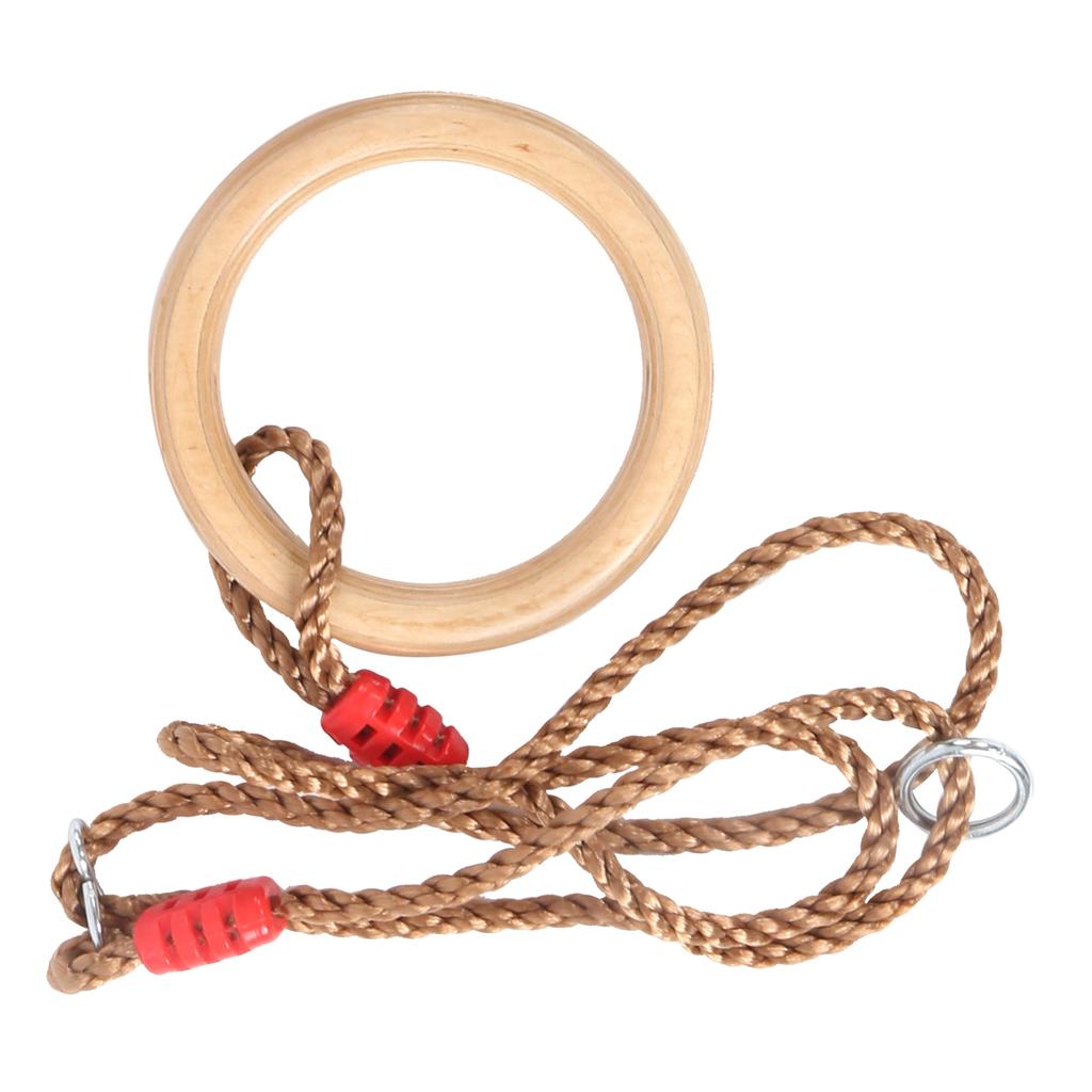 2PcsCelsiusSet Fitness Wooden Gymnastics with Rope Children Sports Wooden Swings s