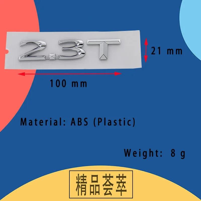 3D Premium 2.3T 2.3 T Letters car Fender trunk Rear Bonnet Decal Emblem Badge Sticker