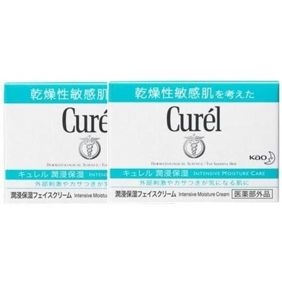 Set Kao Curel Deep Moisture Face Cream (40g) x 2 pieces Sensitive Skin Quasi-drug