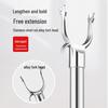 Ret retractable Stainless Steel Clothes Drying Pole with Reach Hook