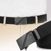 Casual Metal Automatic Buckle Waistband Luxury Brand Jeans Belt Weave Waist Band  For Women Man