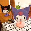 Kawaii cartoon character Kuromi girl makeup mirror desktop cute dressing mirror cute creative styling makeup mirror