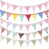 Nordic Heart-Shaped Cotton Cloth Triangle Bunting - Photo Backdrop & Wedding Decor