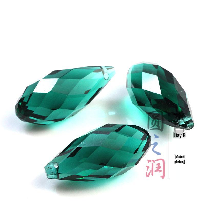 Crystal Glass Teardrop Beads 6x12MM Horizontal Hole for Handmade Jewelry DIY.