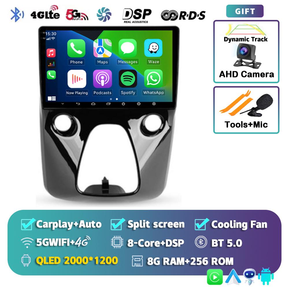 Android 14 Car Radio For Peugeot 108 For Toyota Aygo B40 2014-2021 Multimedia Video Player Navigation Stereo GPS 2din 2 Din DSP