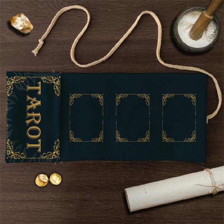 Tarots Storage Bag Multipurpose Gift Packaging Pouches Board Game Card Bag Foldable Card Organizers Rolls Up Card Sleeve