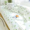 Fresh Ice Silk Sofa Cushion Summer Cool Breathable Non-Slip Sofa Cover Living Room Straight Row Sofa Cover Cloth Summer