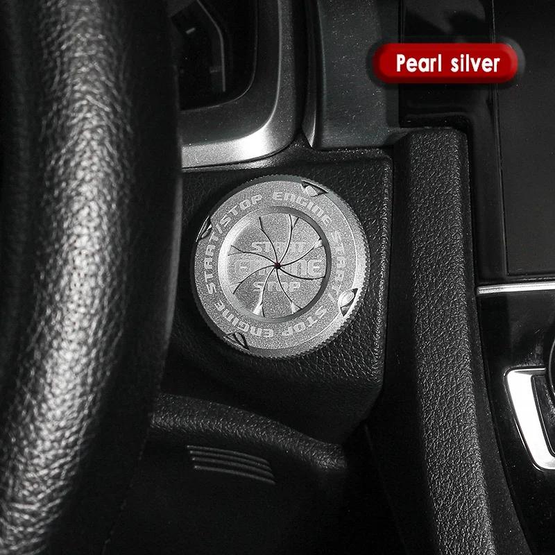 Auto Onekey Start Stop Taste Abdeckung Auto Dekor Aufkleber Motor Zündung Start Schalter Schutzhülle Motorrad Start Ring