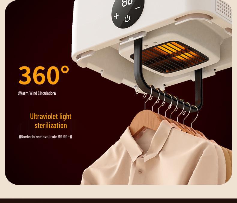Home Smart Folding Dryer: Quick Dry, Mite Removal, Sterilization, Silent, Energy-Saving Warm Air for Clothes