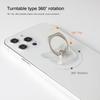 [2 Pack] Transparent Finger Ring Cell Phone Ring Holder Stand,360 Degree Rotation and 180 Degree Adjustable Finger Ring Kickstand with Polished