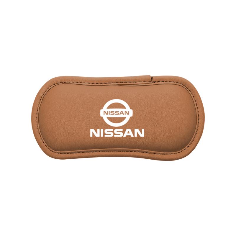 Car Knee Cushion Pad Leather Soft Memory Foam Leg Support Mat For Nissan Sylphy N7 Qashqai J11 J10 Teana Note Navara Juke Patrol
