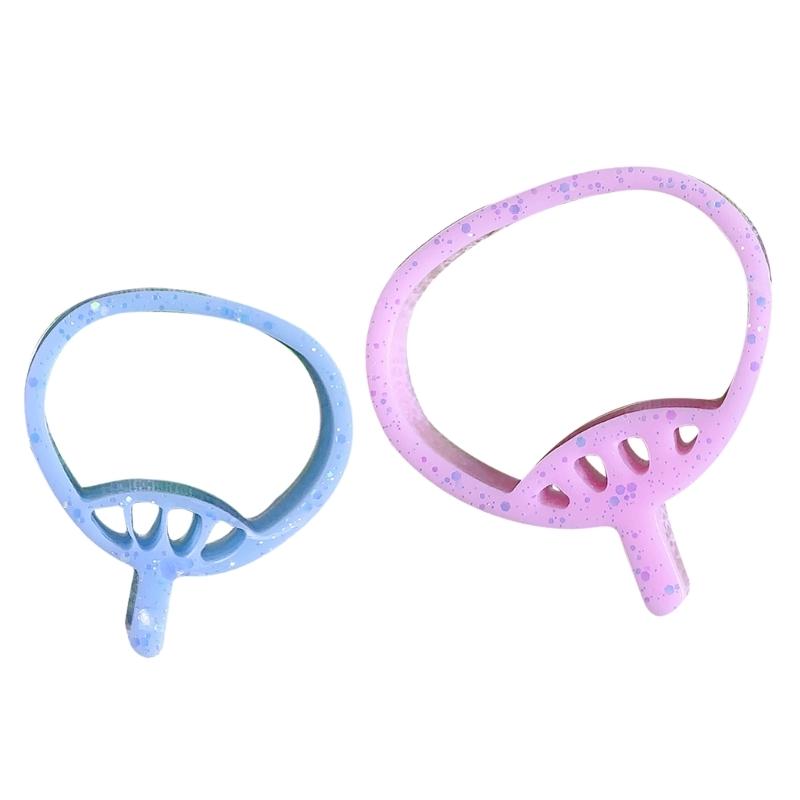 Cute Fan Shaped Shaker Silicone Moulds Resin Shaker Molds Resin Casting Mould Silicone Material for DIY Pendant Crafts