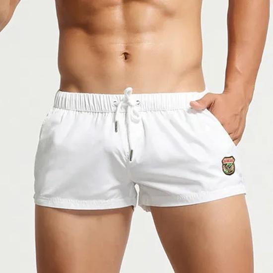 Seobean Swimwear Mens Swim Shorts 5 Inch Swimming Trunks For Man Sexy Swimsuit Beach Boxer Briefs Bathing Suit Board Zwembroek