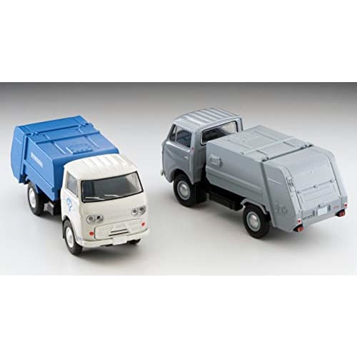 Tomica Limited Vintage 1/64 Scale LV-186a Mazda E2000 Cleaning Truck (White/Blue) - Finished
