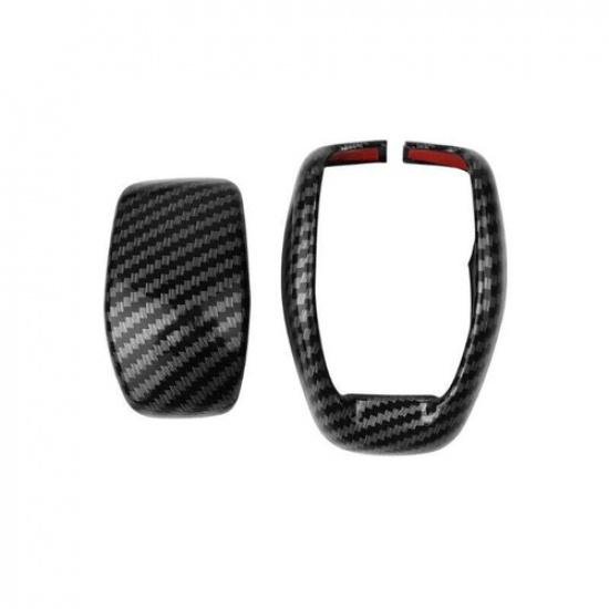 ABS Carbon fiber Gear Shift Knob Cover Trim For Toyota Grand Highlander 2024 2X