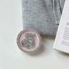 Creative Magnetic Desktop Drama Mobile Phone Airbag Holder Rhinestone Bear Mirror Advanced Sense Ring Female