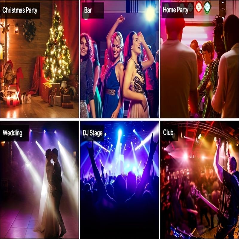 18LED Stage Light DMX512 Control Full Color Flat Par Light Stage Uplight 18LED for Holiday DJ Party Wedding Club Event Lighting