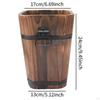 Blomsterpotte i tre tønne Plantekasse Bursdagsgave Plantebeholder Rustikk for Innendørs og Utendørs Terrasse
