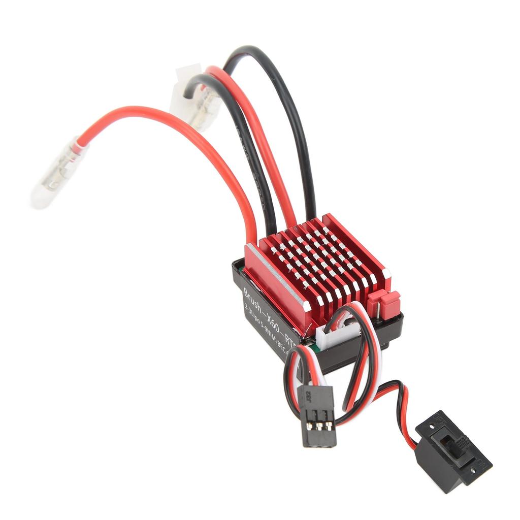 RC 60A Brushed ESC 6V 2A Electric Speed Controller for Traxxas for HSP for Redcat 1/10 RC Cars