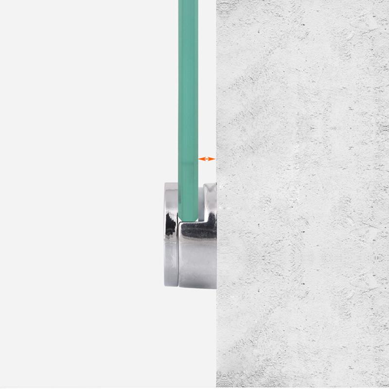 Kit di montaggio per specchio senza cornice, supporti per specchio in lega di zinco, staffe di montaggio per specchio, clip per vetro, morsetti per specchio da bagno.