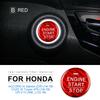 For Honda Civic IX Tourer CRV CR-V 4 Carbon Fiber Accord Accessories Interior Trim Car Engine Start Button Sticker Car Styling