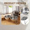 Bowl Feeder Station with Stand Pet Bowls Tilted Cat Dog Dish and Waterer for Puppy Cats