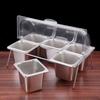 Multi-Compartment Stainless Steel Buffet Tray