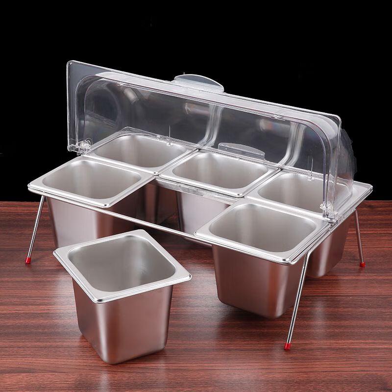 Multi-Compartment Stainless Steel Buffet Tray